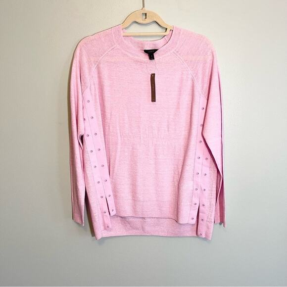J. Crew Tops - NWT J Crew Lilac Wool Linen Blend Sweater Size M